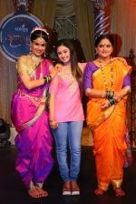 Chhavi Mittal as Tulsi, Sana Sheikh as Aradhya and Indira Krishnan as Kumudini perform at COLORS_ Krishndasi launch